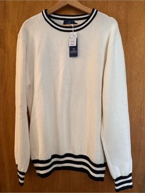 Seabird Clothing Co. Race Point 100% Cotton Sweater | NWT | Size Large